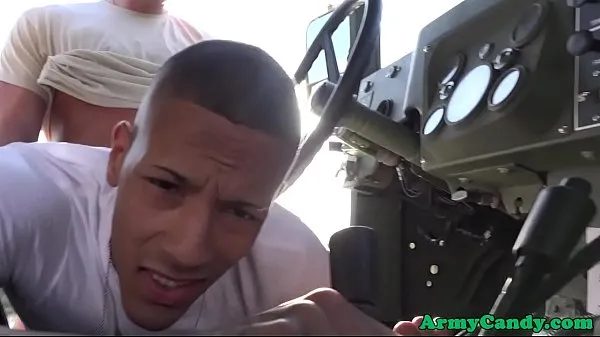 New Muscular soldier analfucked ontop army truck new Videos