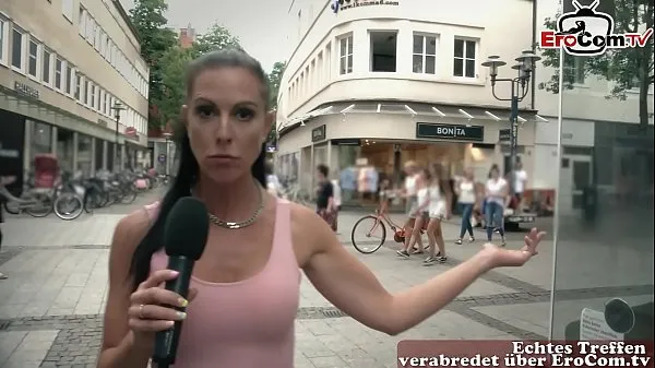 Nye German milf pick up guy at street casting for fuck nye videoer