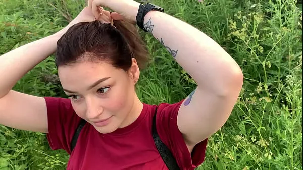New public outdoor blowjob with creampie from shy girl in the bushes - Olivia Moore new Videos