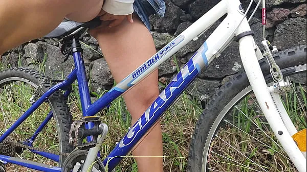 New Bad Girl Urgently Need Cock! She FUCKS Bicycle in Local Park new Videos