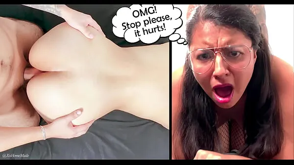 Новые ПЕРВЫЙ АНАЛ! - Очень болезненный анальный сюрприз с сексуальной 18-летней латинской студенткой колледжа новые видео