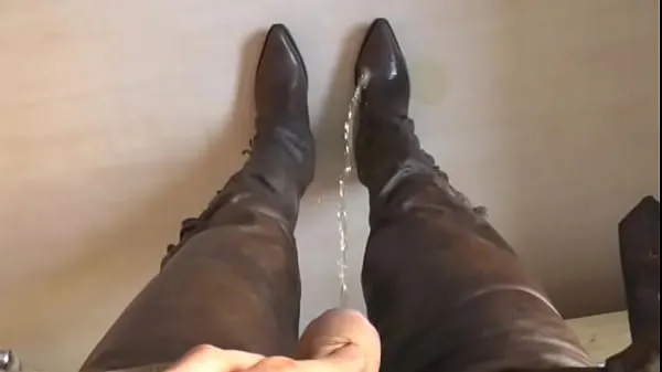 New urinated on the leather pants new Videos